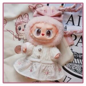 Pop Mart Fall Into Sweaters Mokoko Vinyl Plush Pendant Labubu Pop Land Exclusive